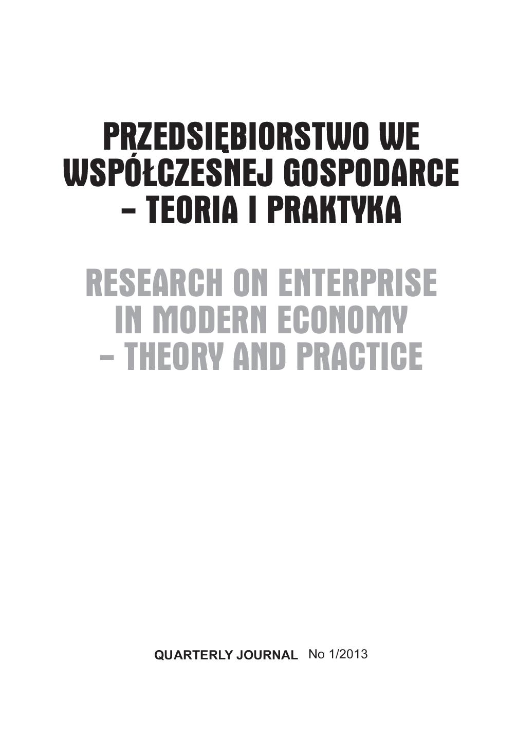 The Determinants of the Region’s and its SMEs’ Competitive Position in the Context of Mega Events – the Case of the Euro 2012 Cover Image