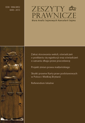 Legal opinion on the scope of liability of the Marshal of the Sejm for damages caused to third parties as a result of running and dissolution of (...) Cover Image