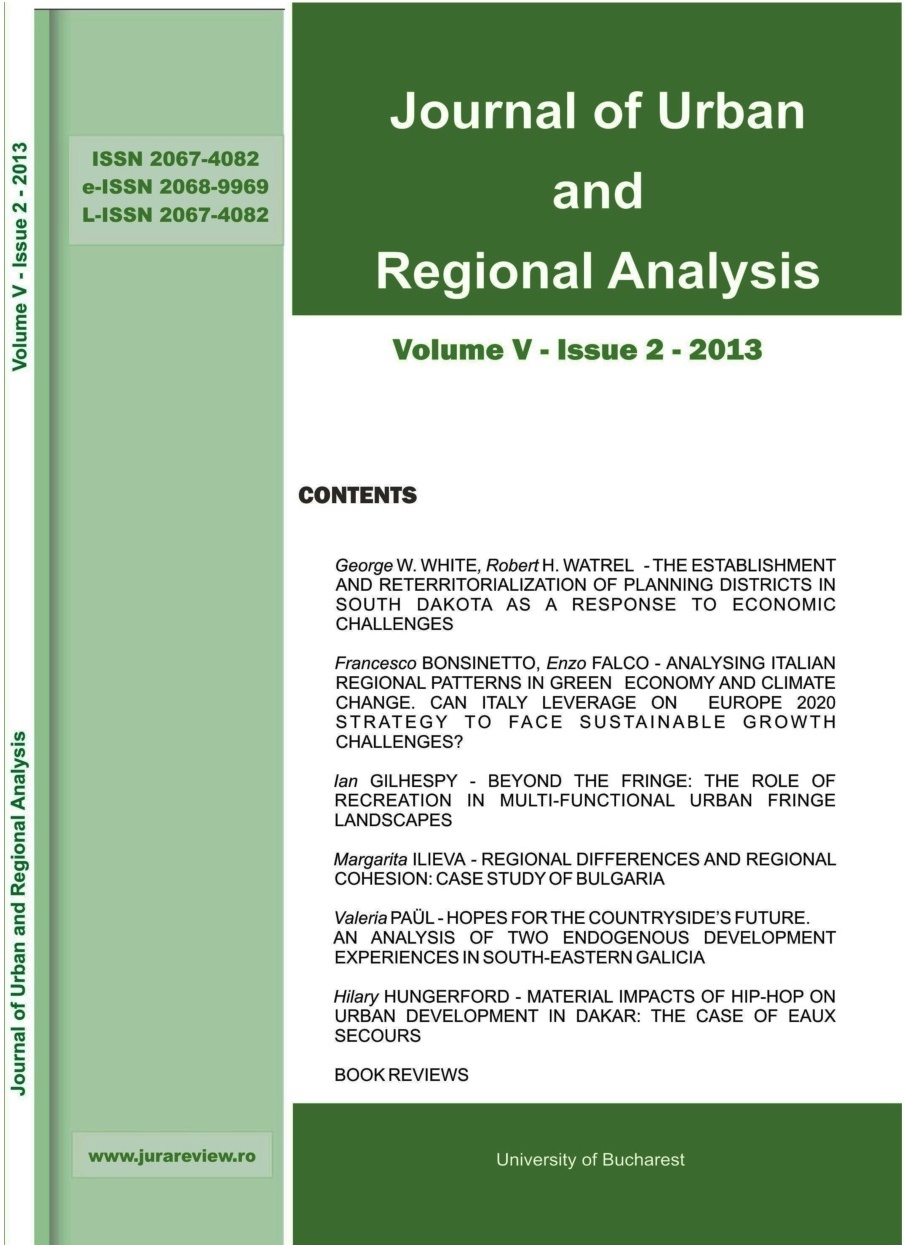 REGIONAL DIFFERENCES AND REGIONAL COHESION: CASE STUDY OF BULGARIA Cover Image