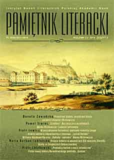 Muse in a Critical State. A review:M. Siwiec, Romantyczne koncepcje poezji. Poeta i Muza - relacja w stanie kryzysu (A. de Musset i J. Słowacki) Cover Image