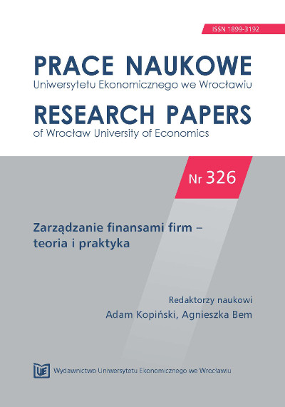 Determinants of shaping the EPS rateof some companies of food and metal industry − model approach Cover Image