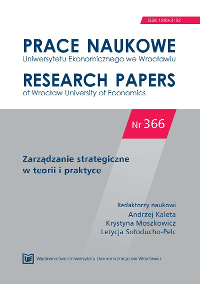 Społeczna odpowiedzialność biznesu jako wskaźnik sukcesu w perspektywie pozytywnej teorii organizacji  Cover Image