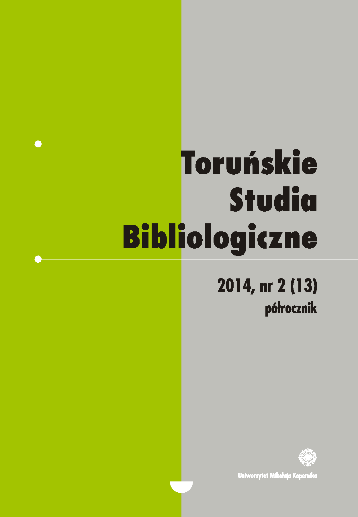 Parametric value of scientific journals and the daily research practice. The case of Polish humanities in the first decade of the 21st century Cover Image