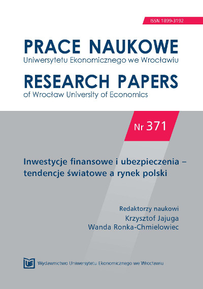 Pension funds performance in Poland – selected problems  Cover Image