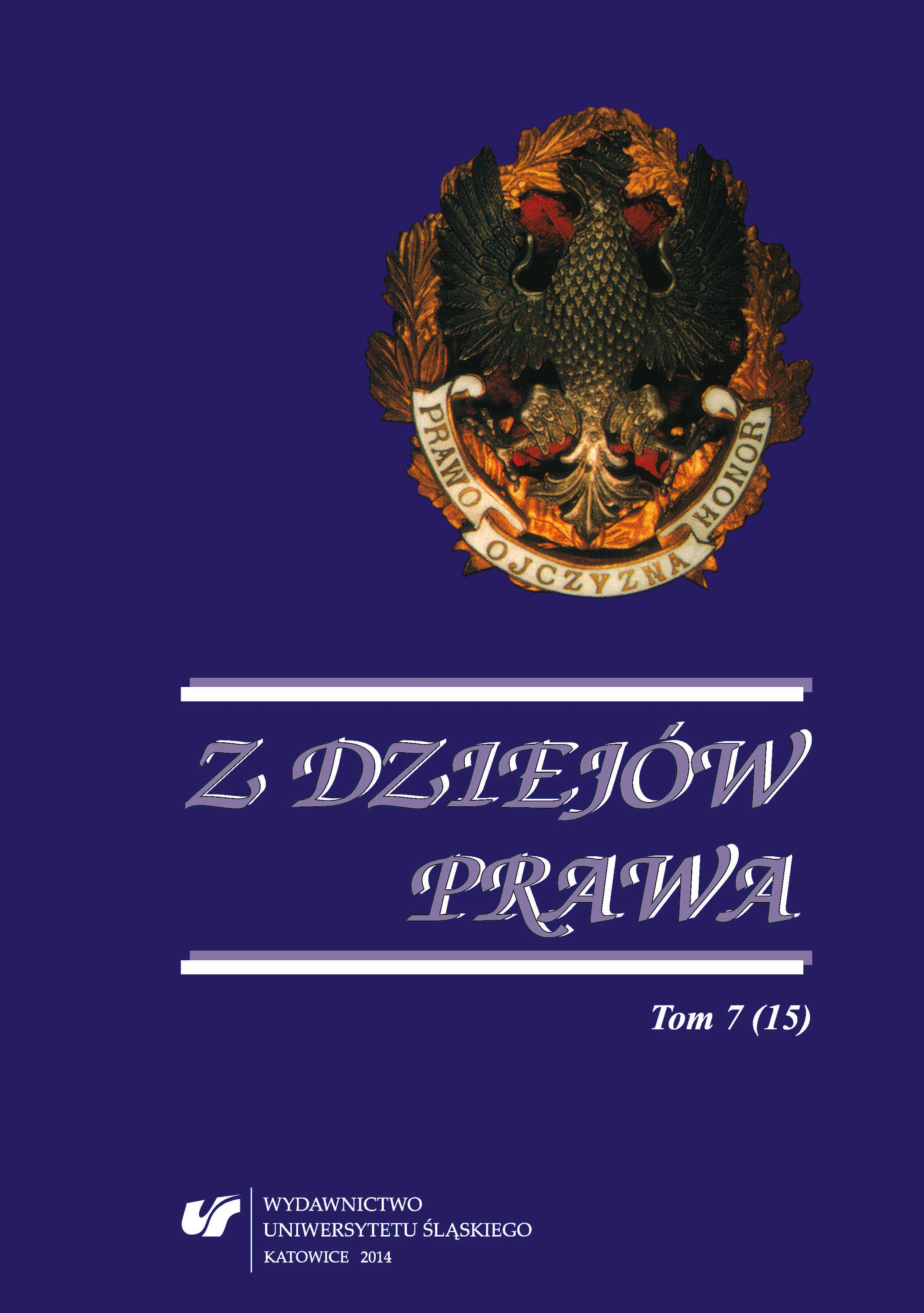 Efforts aimed at reforming unification and codification of labour law relations in the first Czechoslovak Republic (1918–1938) Cover Image