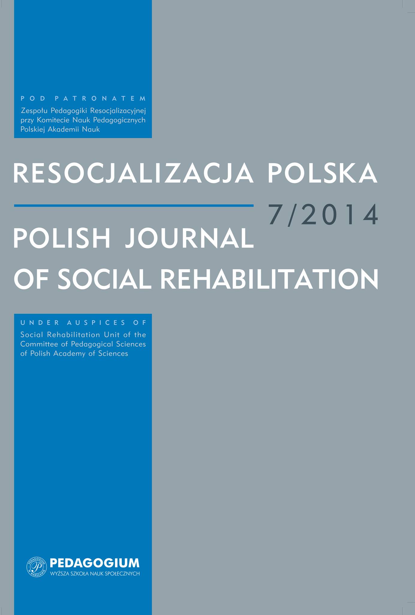 “Careers of young delinquents” i.e. the phenomenon of excluding pre-school children who are at risk of social maladjustment during the early stages of education Cover Image