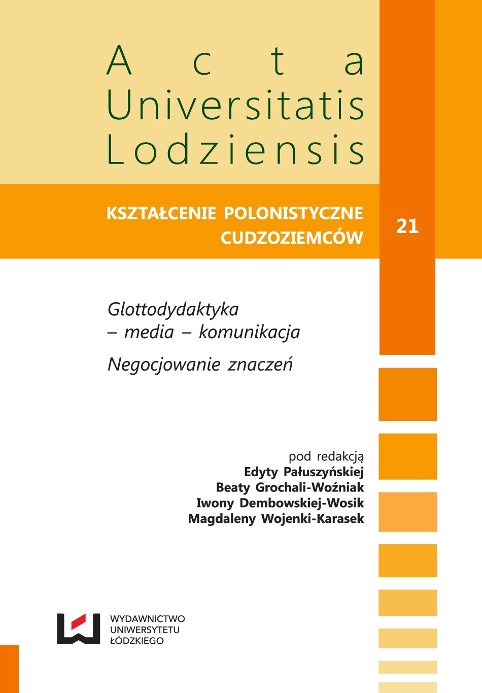 ADJECTIVES IN THE TEXTBOOKS FOR SLOVENE AS FOREIGN LANGUAGE Cover Image