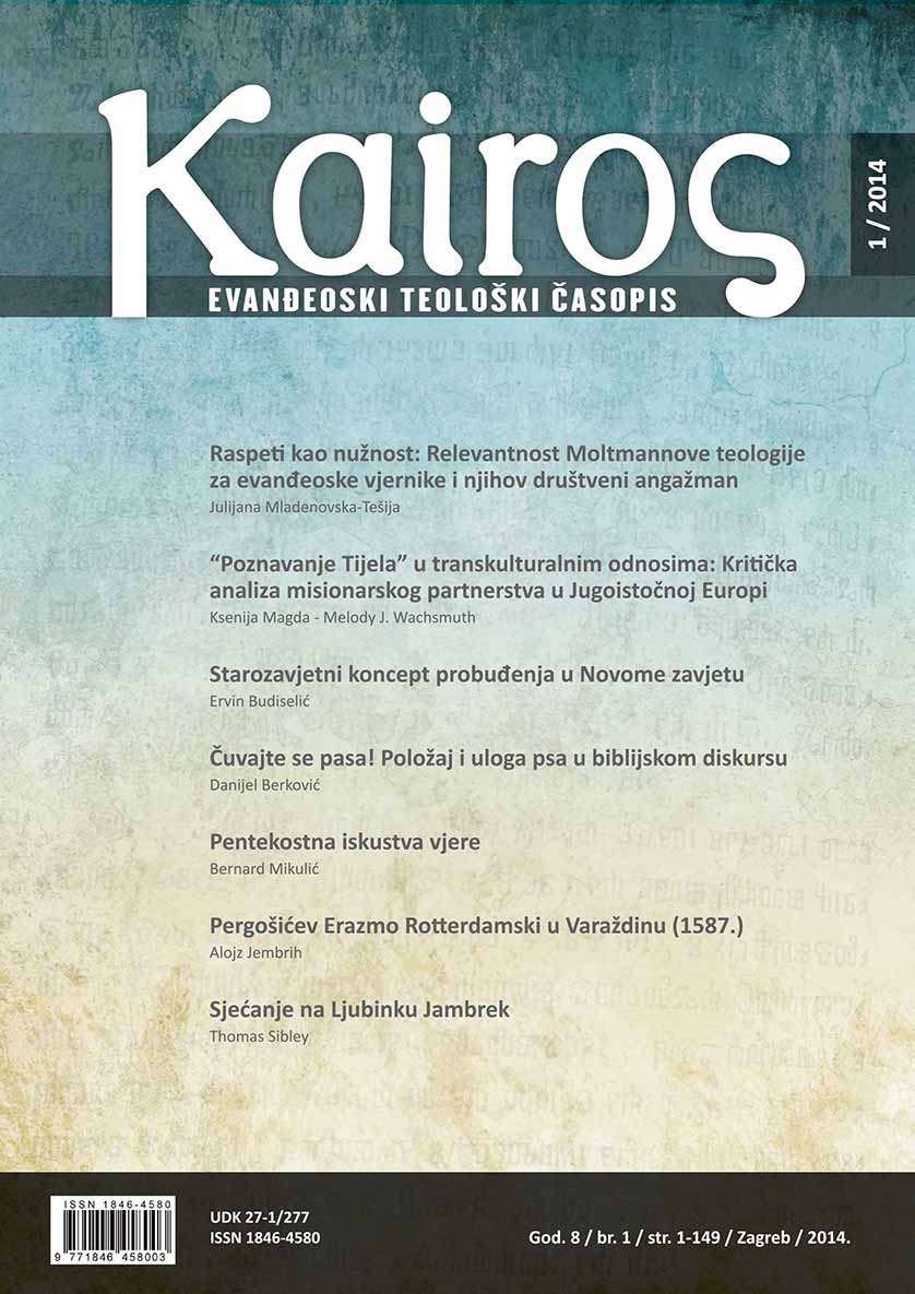 Raspeti kao nužnost: Relevantnost Moltmannove teologije Cover Image