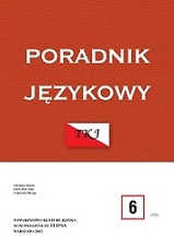 NAZWY ŚWIĄT KATOLICKICH W ŚWIADOMOŚCI WSPÓŁCZESNYCH UŻYTKOWNIKÓW POLSZCZYZNY Cover Image