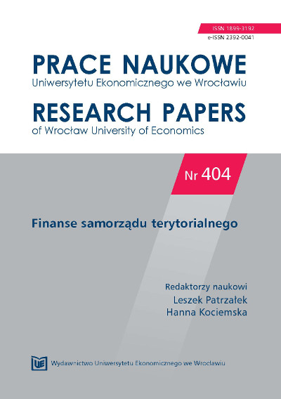 Spatial planning system vs. fiscal sustainability of Polish local governments Cover Image