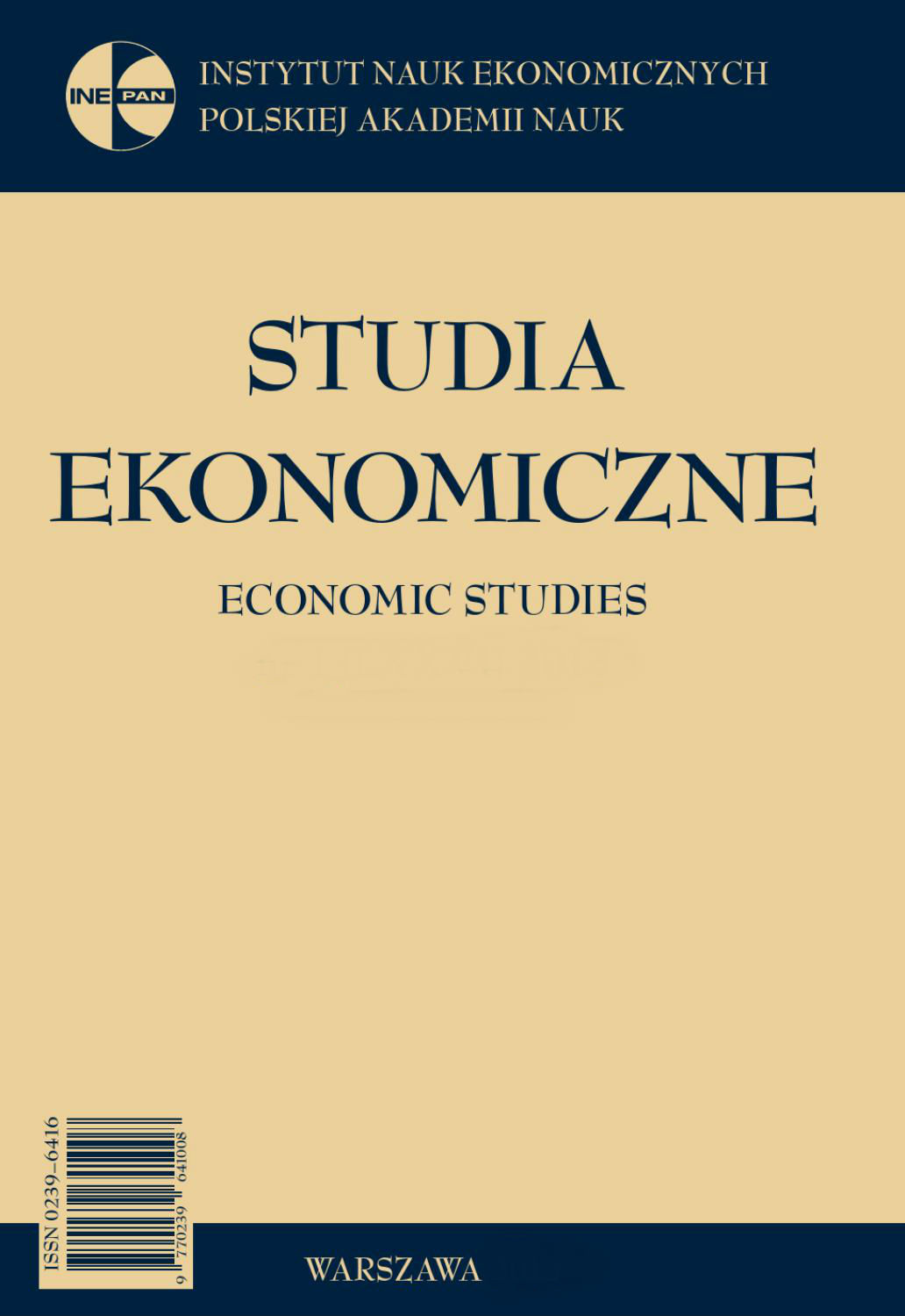 Polish corporate investment in R&D versus cash ﬂow and avaibility of bank credit Cover Image