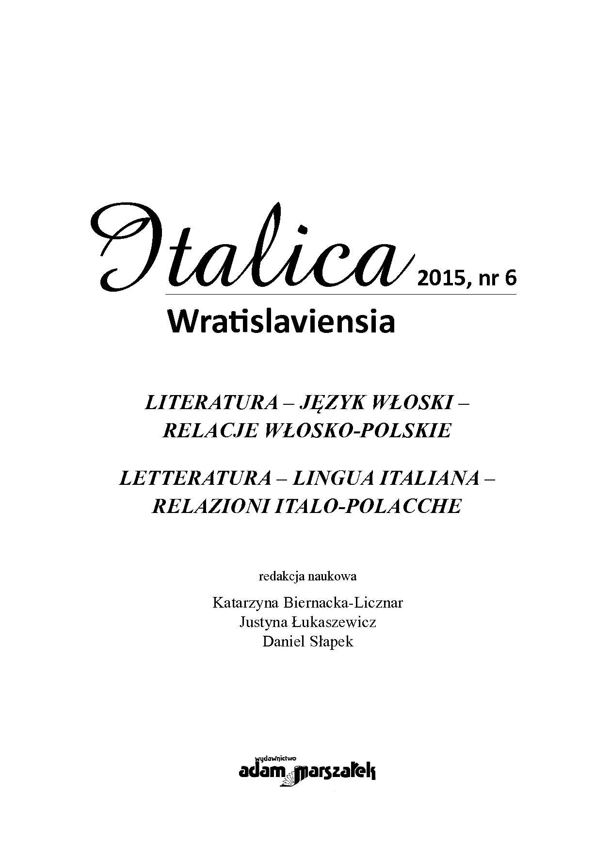 WENECKI „LIBERTYN” GIOVAN FRANCESCO LOREDANO W BIOGRAFIACH AUTORSTWA WSPÓŁCZESNYCH MU LITERATÓW Cover Image