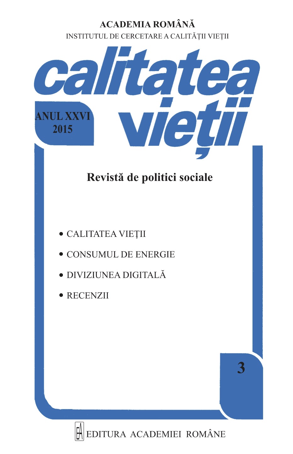 Adina MIHĂILESCU, Minimul de trai. Instrument în politicile sociale (The minimum standard of living: a social policy making tool), Bucureşti, Editura Academiei Române, 2014, 107 p. Cover Image