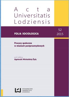 Life Satisfaction and Social Trust of Post-Industrial Urban Residents Cover Image