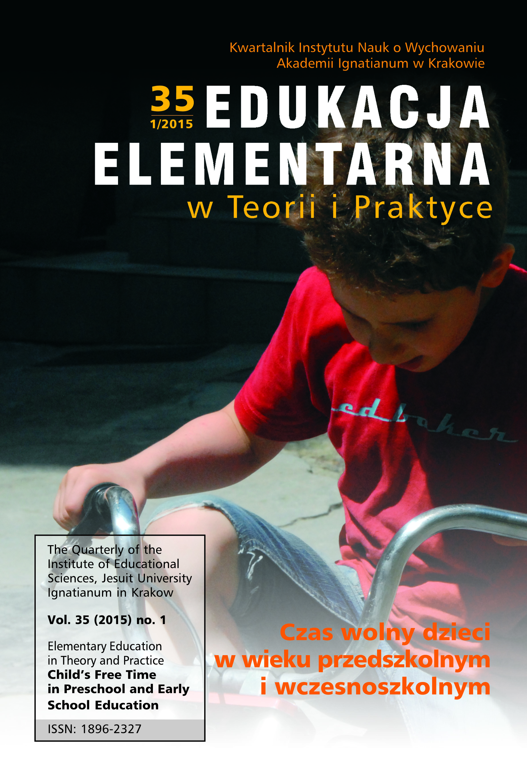 The Significance of Spontaneous Play Elementary Education in Spare Time. A Polemics with the Documentary Film “Lost Adventures of Childhood”, Director Scott Harper (2011) Cover Image