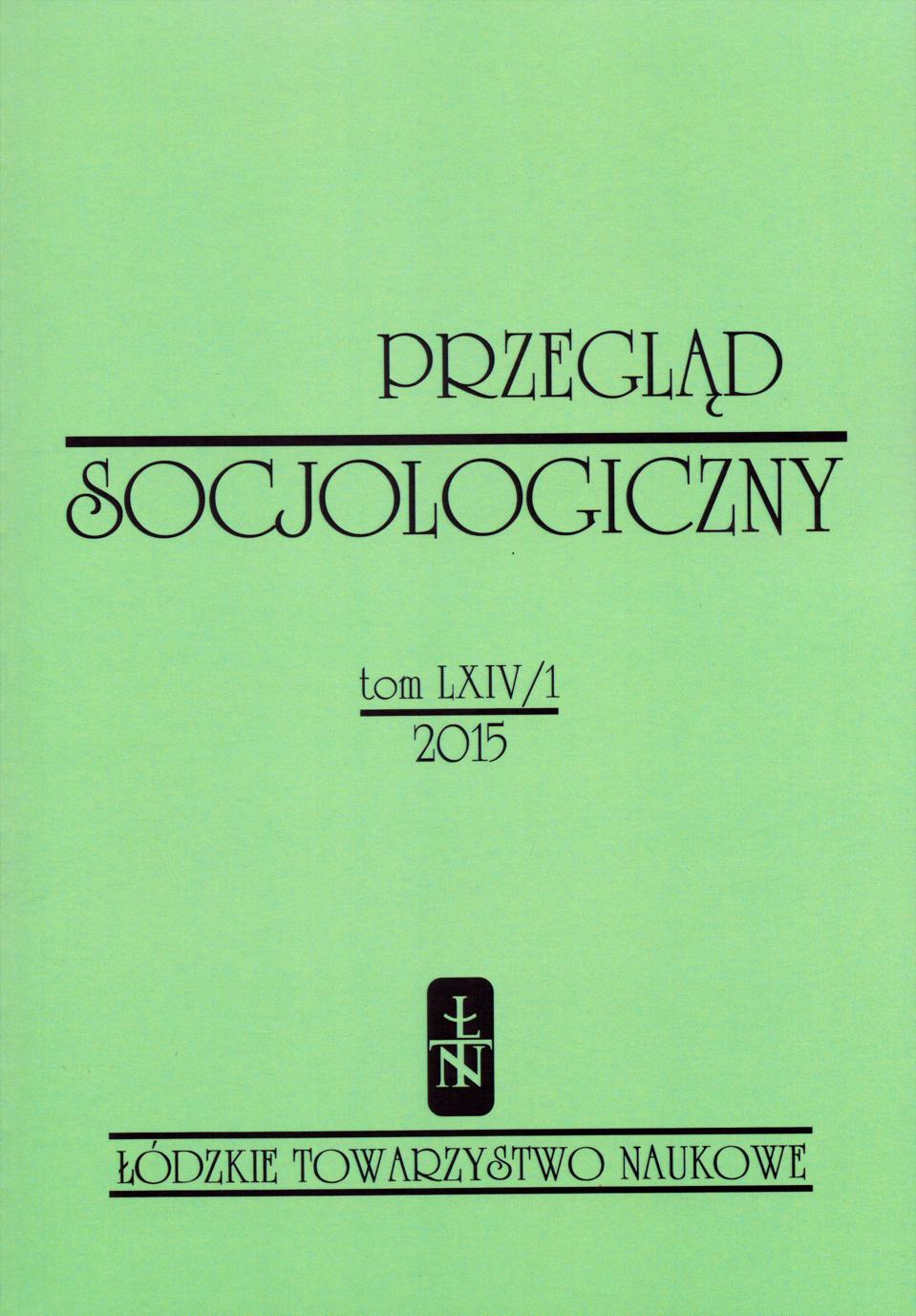 The relationship between children’s quality of life and the socio-economic status of the family. The case of Lodz, Poland. Cover Image