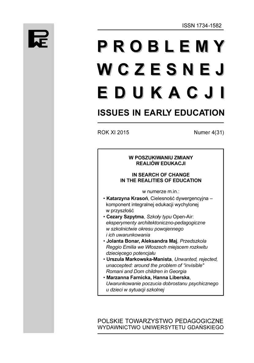 Determinants of the psychological well-being of children in the school environment Cover Image