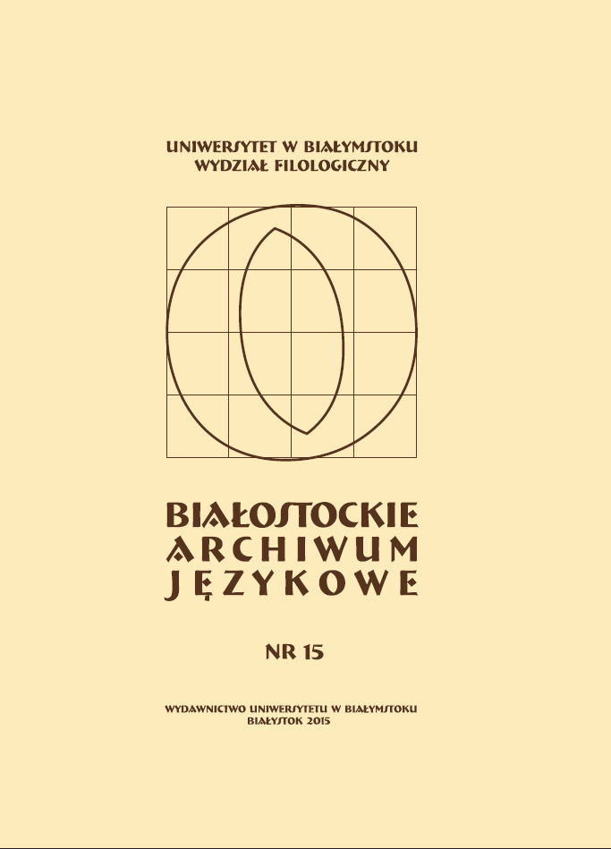 The word biuwar and kotylion in contemporary Polish Cover Image