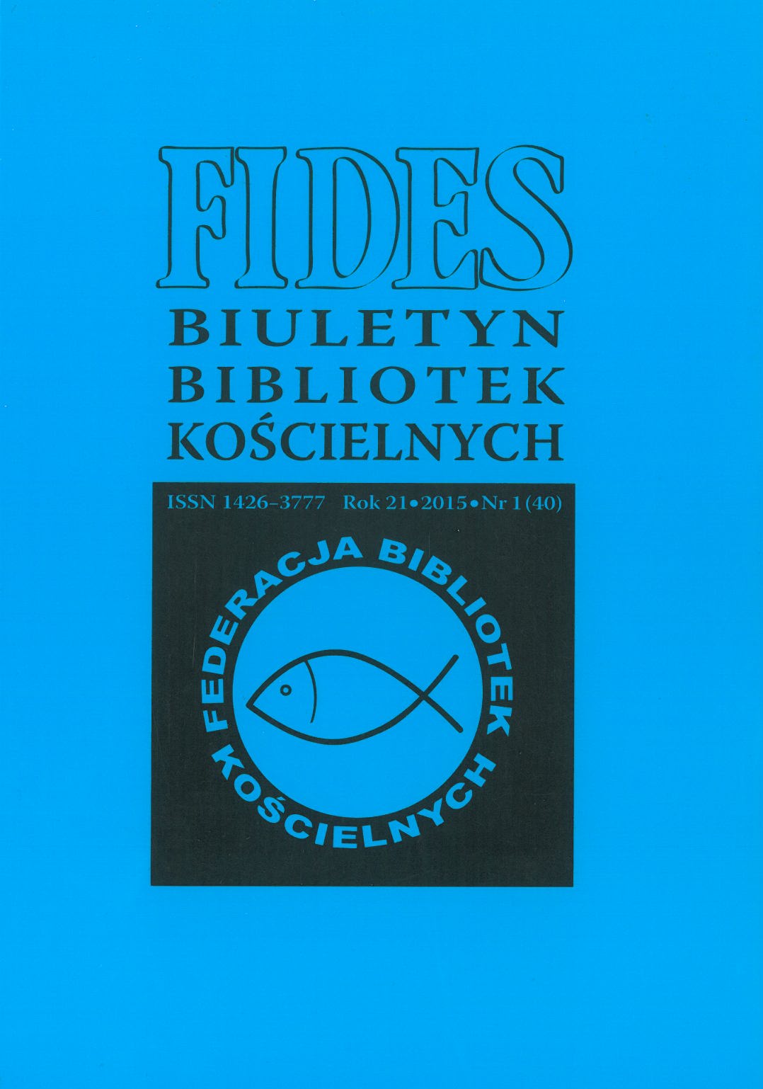 The Implementation of the Computer System PROLIB in the Theological Library of the University of Silesia in Katowice. An Outline of the Problem. Cover Image