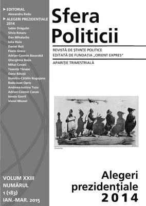 Presidential elections in Romania – The President and the prognosis failure – an analytical approach Cover Image