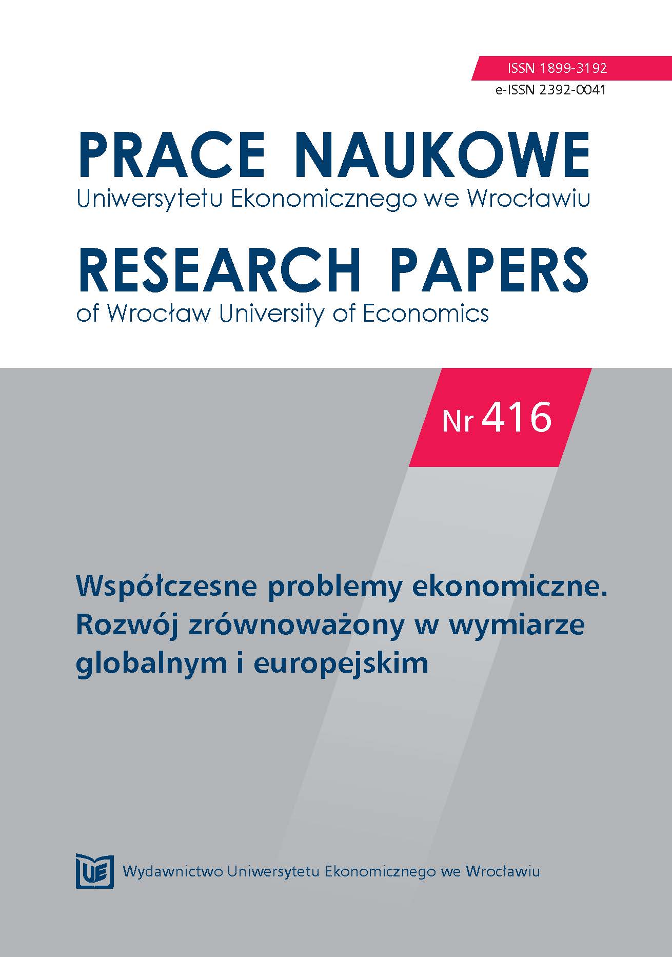 Changes in the competitive position of nuts 3 regions in Central and Eastern Europe in 2000-2012 Cover Image