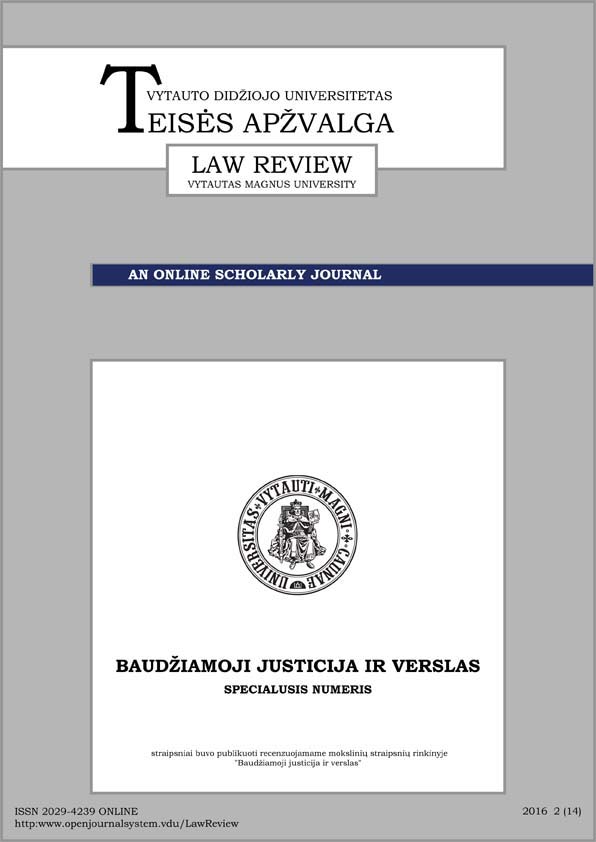 Duties, Responsibility and Sanctions Arising from it of a Court-appointed Expert. Lithuanian context and European perspective Cover Image