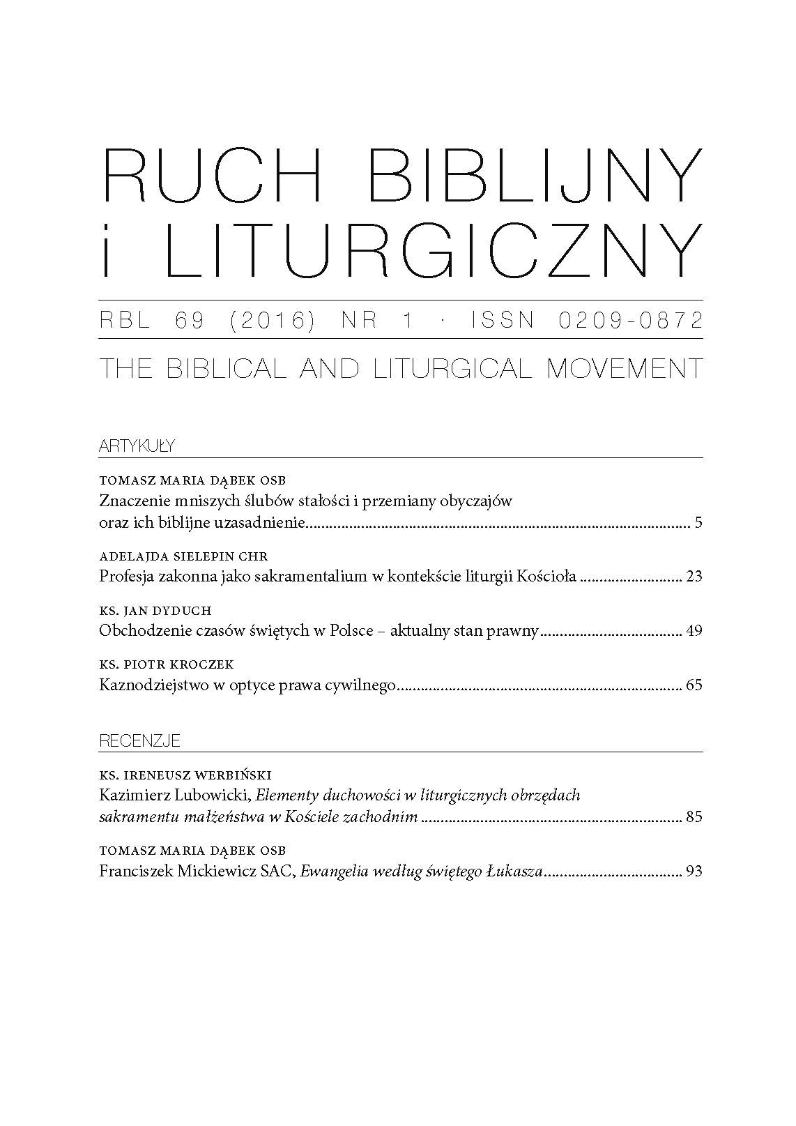 Franciszek Mickiewicz SAC, Ewangelia według świętego Łukasza, rozdziały 1–11. Wstęp, przekład z oryginału, komentarz, Edycja Świętego Pawła, Częstochowa 2011, 684 s. (Nowy Komentarz Biblijny. Nowy Testament, 3.1); Ewangelia według świętego Łukasza, r Cover Image