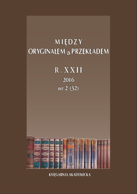 Lead soldiers [Ołowiane żołnierzyki] or Boys in zinc [Cynkowi chłopcy]? Translator’s notes as a criterion in translation series analysis Cover Image