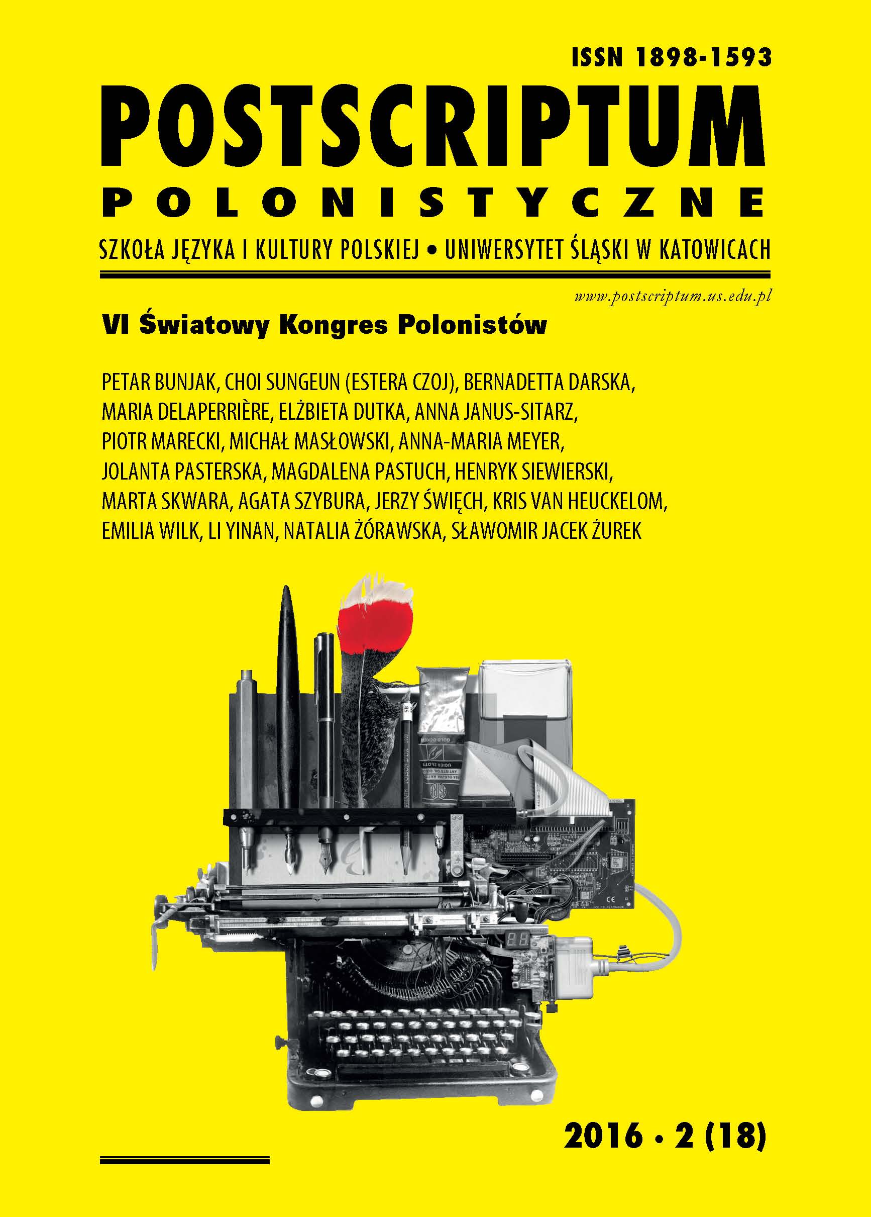 A different perspective. The English in the eyes of Polish ‘colonizers’ (‘Angole’ by Ewa Winnicka) Cover Image