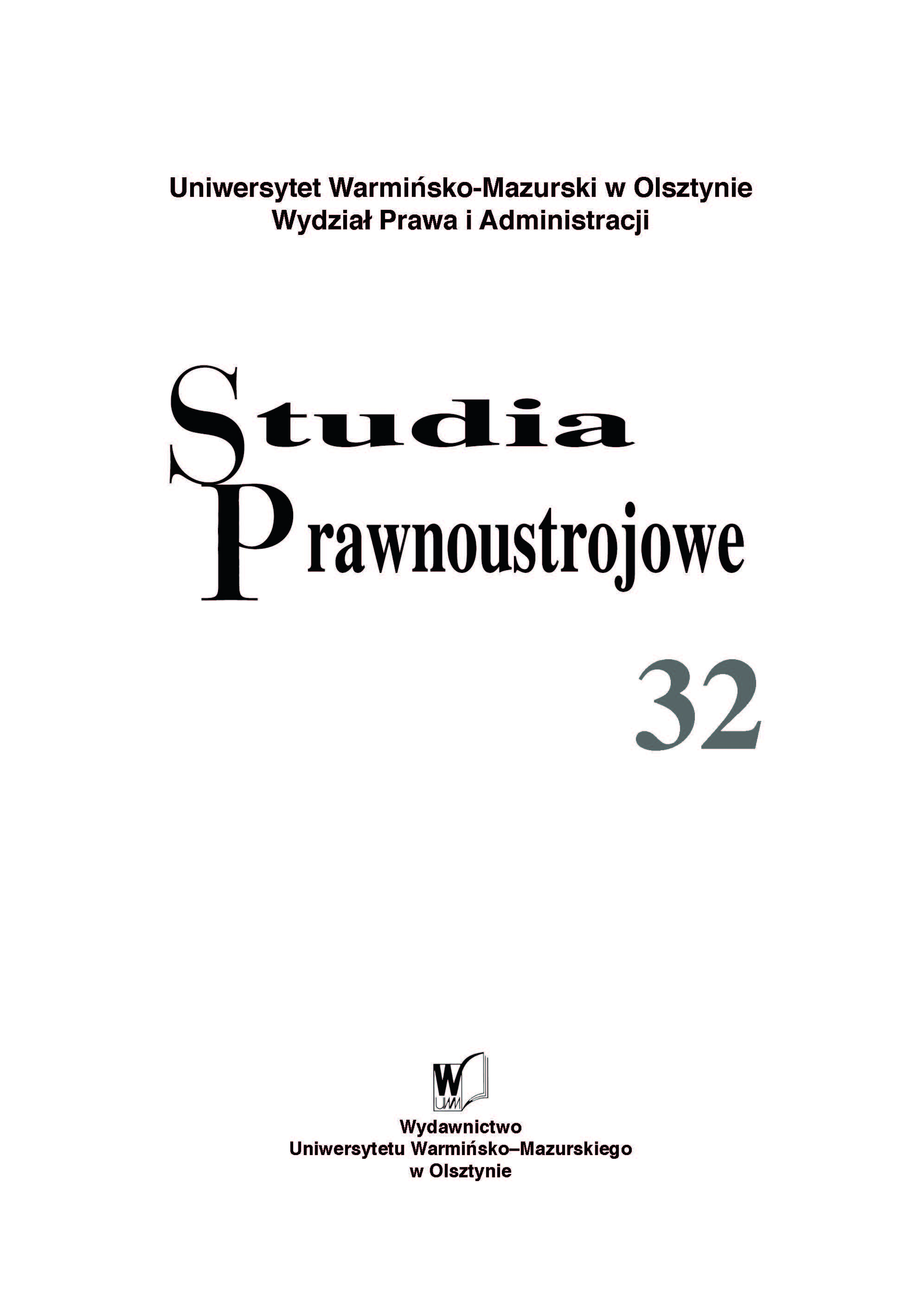 Liability and sanctions in public and private law - remarks under the Act on breach of public finance
discipline on the public procurement market and liability of the company board on the regulated
market in Poland Cover Image