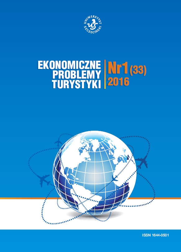 DETERMINANTS OF THE EFFECTIVENESS OF REGIONAL TOURIST ORGANIZATIONS IN THE AREAS OF TOURIST RECEPTION IN POLAND Cover Image