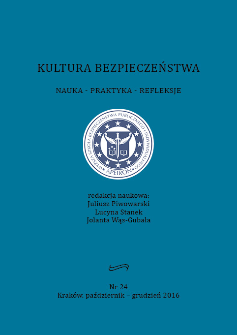 GENESIS AND DEVELOPMENT OF POLICE FORMATIONS IN POLAND SINCE THE BEGINNING OF THE POLISH STATEHOOD UNTIL THE CREATION OF DUCHY OF WARSAW Cover Image