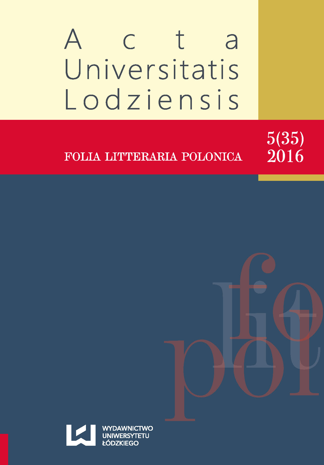 The Feature in Radio – the Elusiveness of the Genre’s Determinants. Notes on the Prix Europa Festival in the Years 2012 and 2013 in the Context of Literary Genetics Cover Image