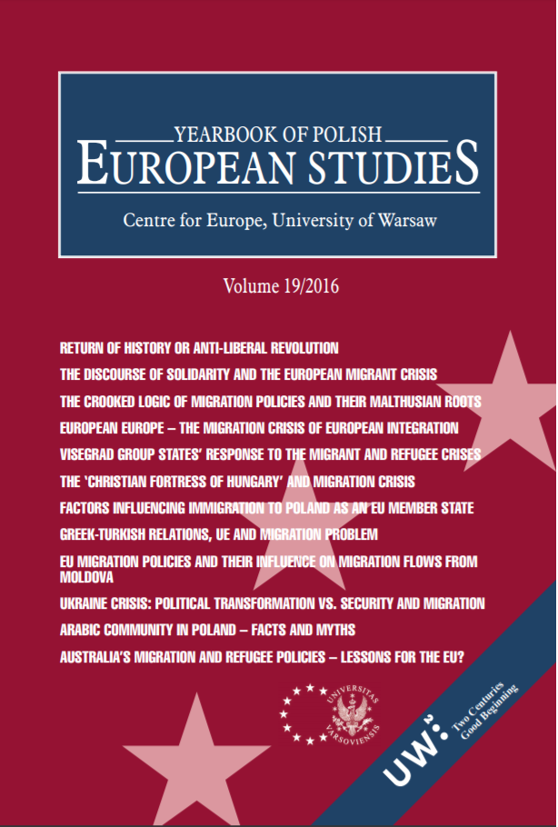 Understanding the Visegrad Group States' Response to the Migrant and Refugee Crisis 2014+ in the European Union Cover Image