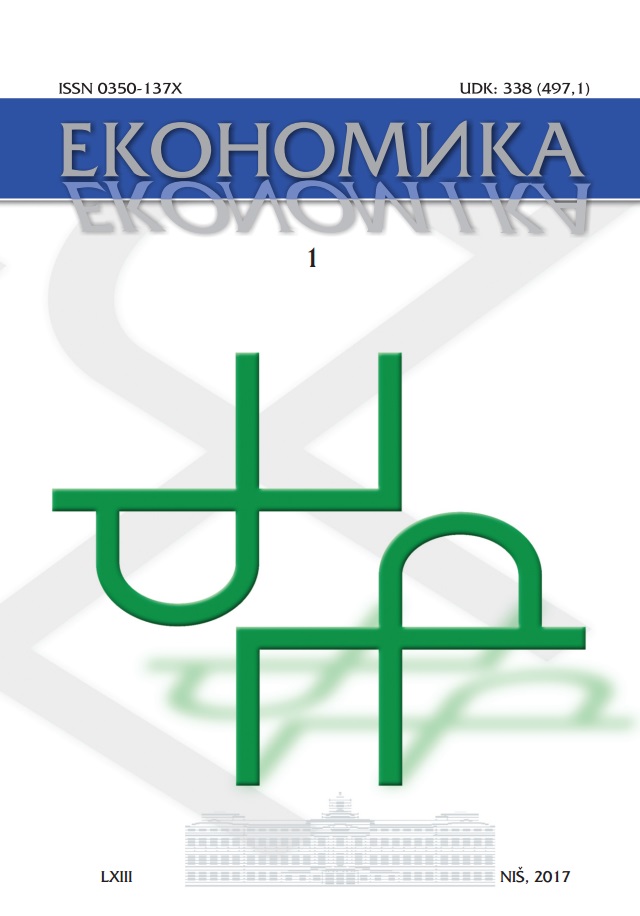 ANALYSIS OF CONSUMPTION OF ORGANIC PRODUCTS IN NIŠAVA DISTRICT Cover Image