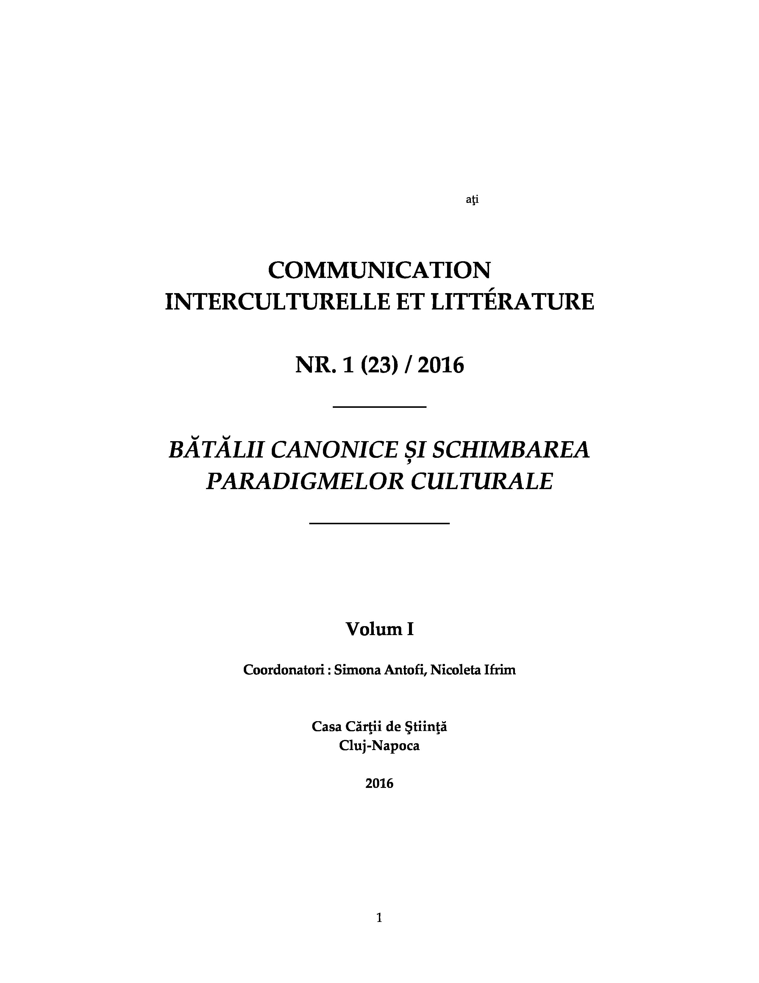 „Noaptea de Sânziene” sau „romanul-roman” ca reprezentare anacronică a „canonului cultural epocal” Cover Image