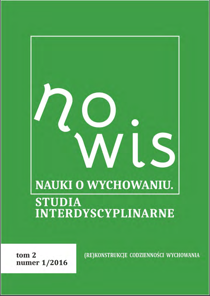 The Everyday Reality of Education as a Symbolic Space. Between Pedagogical Thinking and Practice or Between Inter- and Transdisciplinarity Cover Image