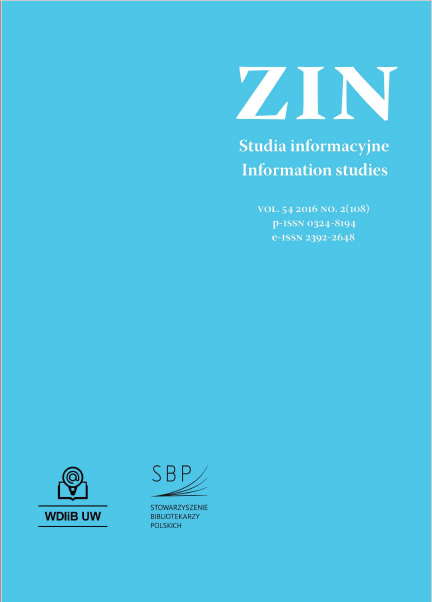 Information Architecture as a Research Problem within the Frame of Information Science Cover Image