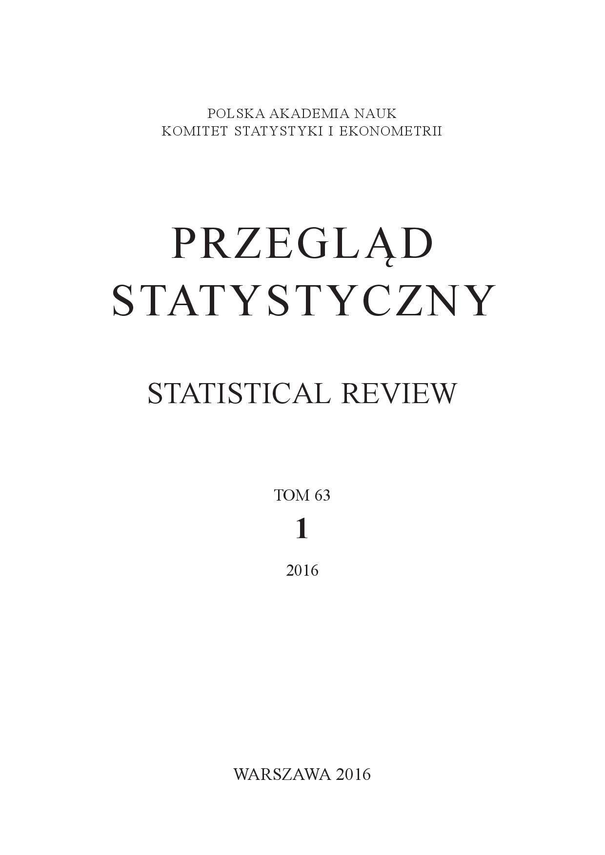 Estimation of Diversity of Living Standards in Polish Voivodships in 2003–2013 Using Principal Components for Multidimensional Functional Data and Cluster Analysis Cover Image