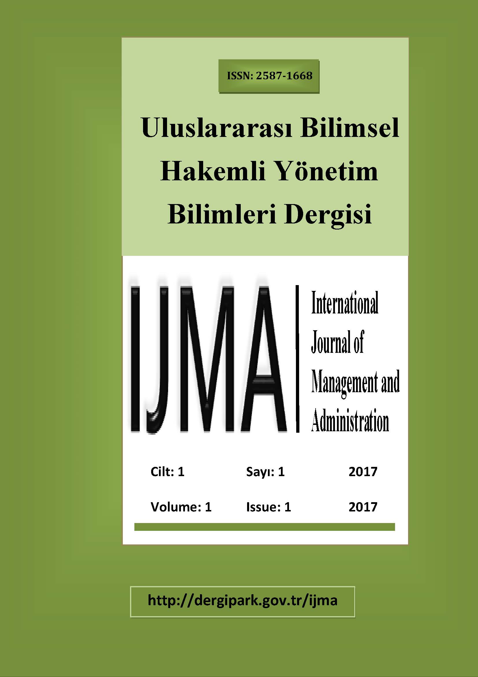 THE INVESTIGATION OF THE RELATIONSHIP BETWEEN PERCEPTION OF ORGANIZATIONAL JUSTICE AND ORGANIZATIONAL TRUST OF EMPLOYEES Cover Image