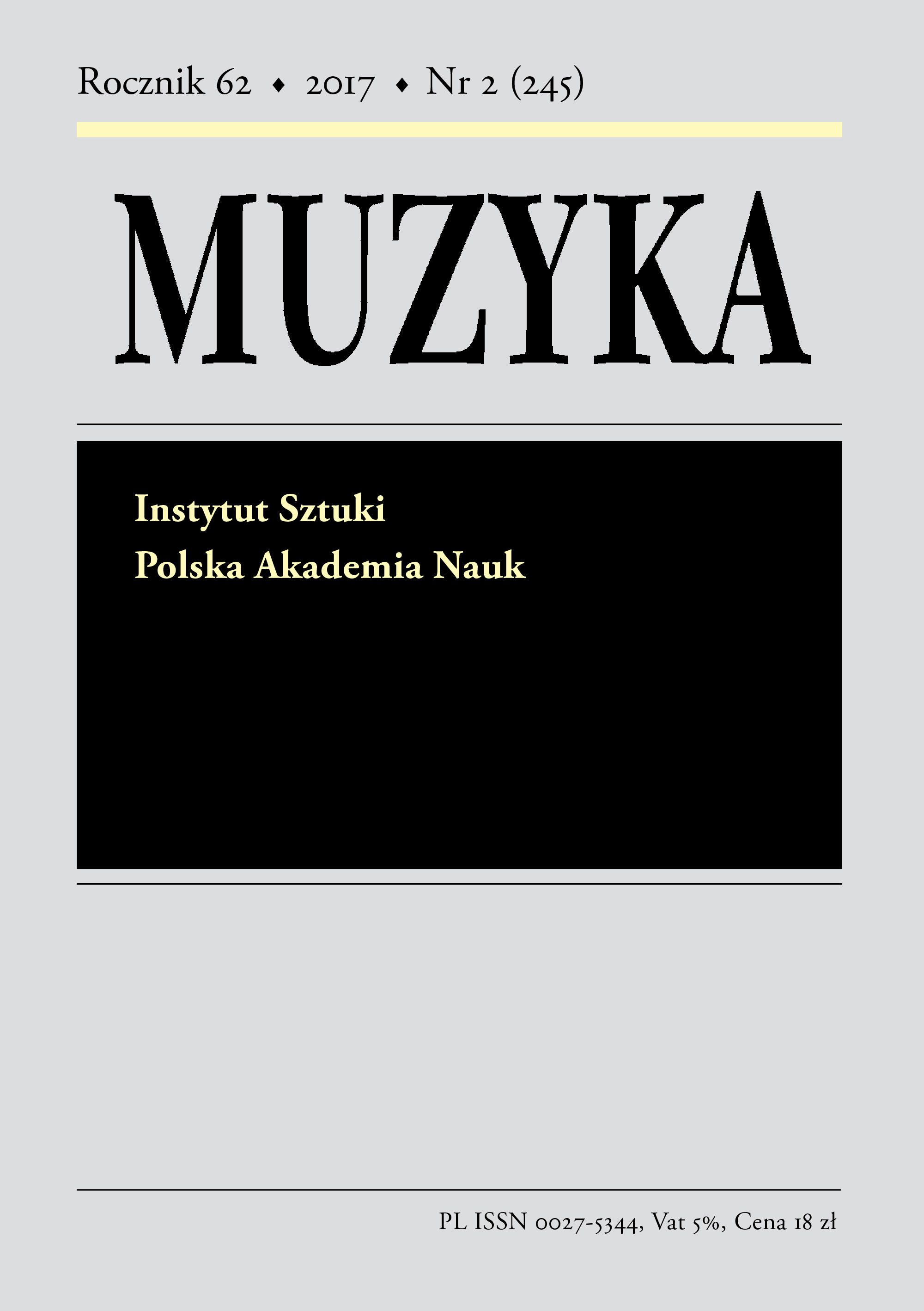 'Zabytki muzyczne w zbiorach Muzeum Uniwersytetu Jagiellońskiego. Katalog, konteksty, album', ed. Renata Suchowiejko, Kraków 2016 Cover Image