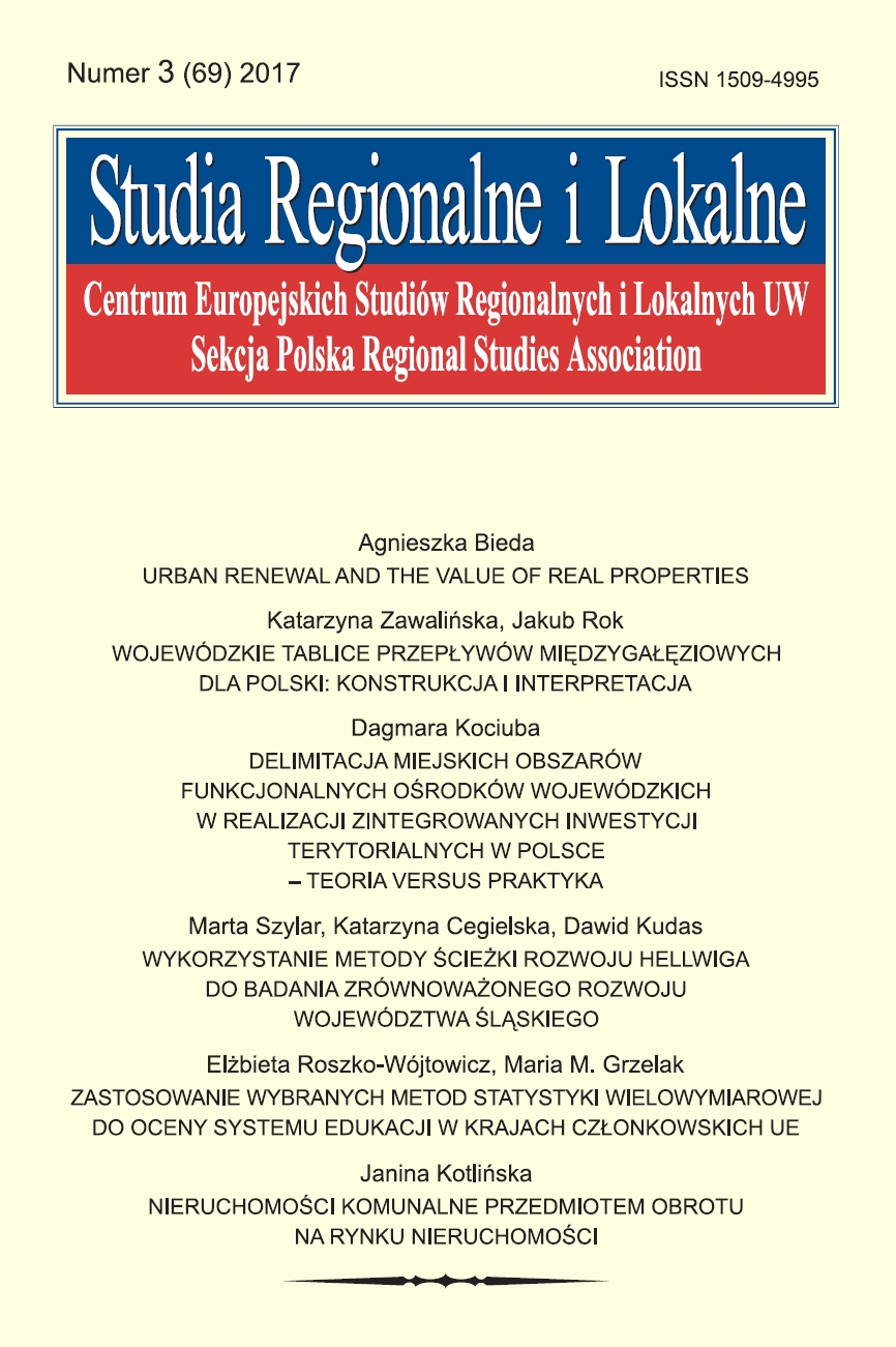 Regional Input-Output tables for Polish voivodeships: Their construction and interpretation Cover Image