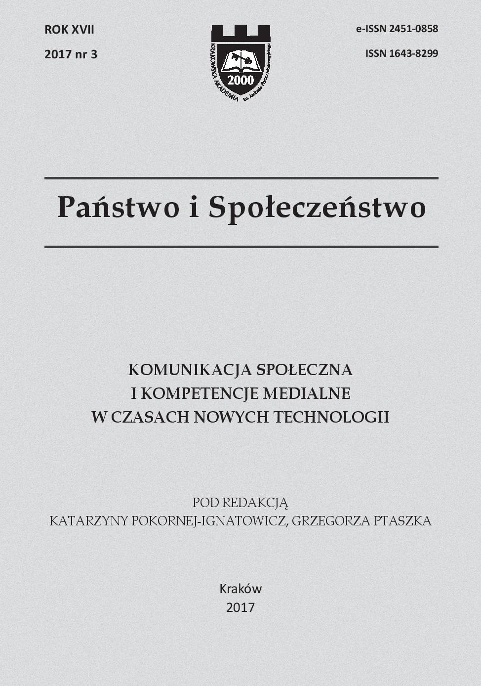 Perception of the self-government press by the journalists circle. Controversy over the issue of periodicals by the self-government units Cover Image