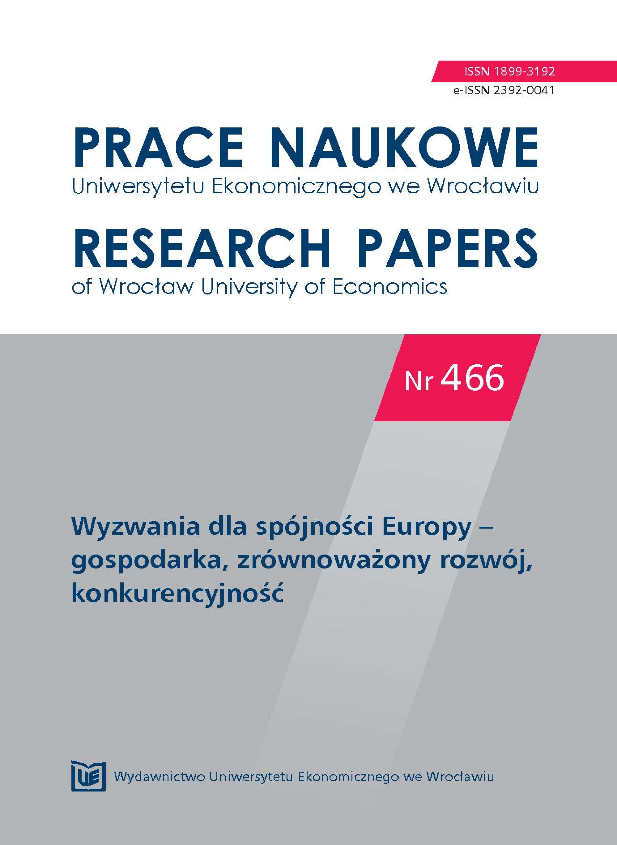 / Selected energy aspects of sustainable
development in the countries of Central and Eastern Europe Cover Image