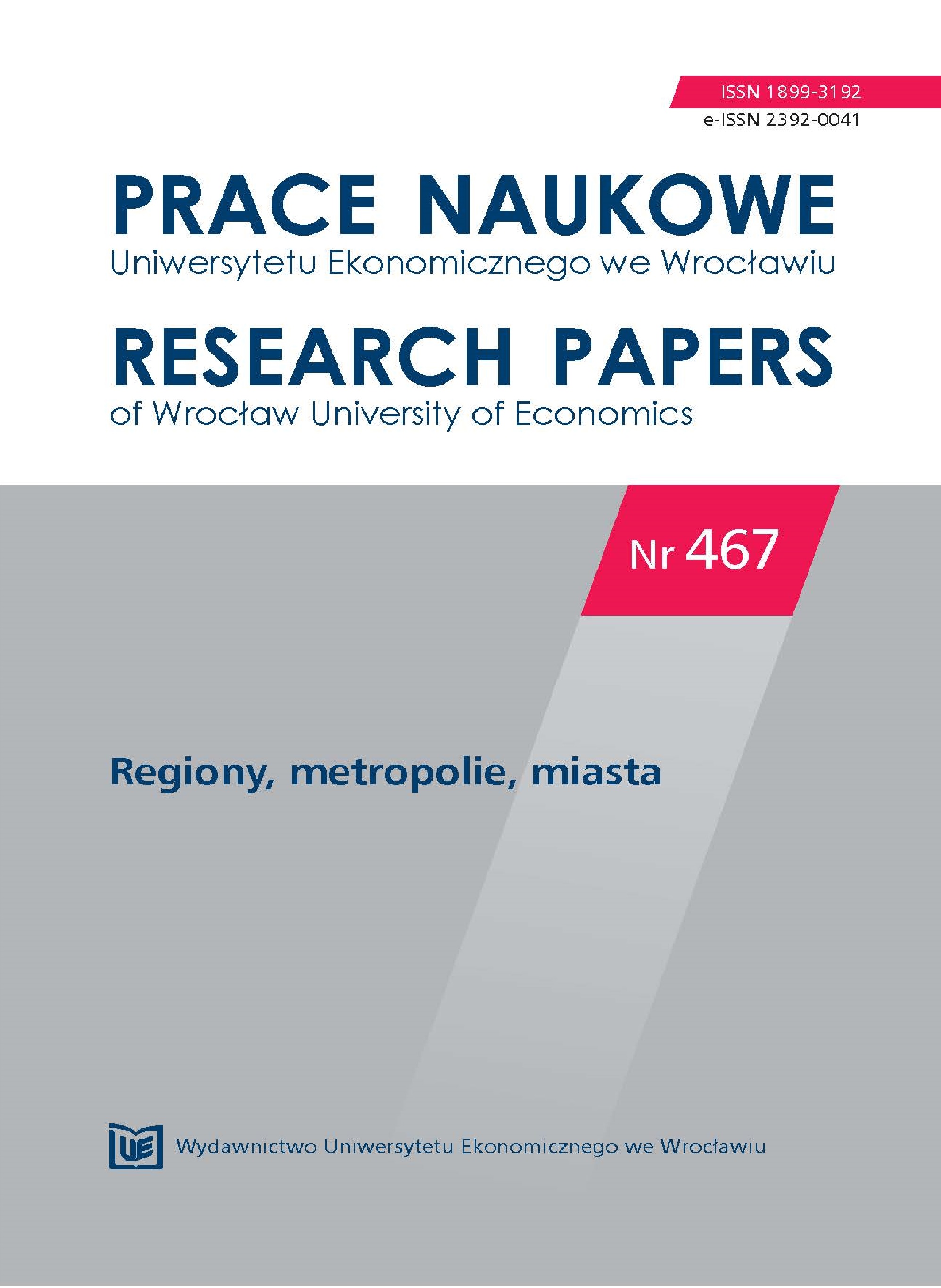 Structure and effectiveness of obtaining funds on the EU
projects implemented in Polish voivodeship cities in the perspective 2007-
-2013 Cover Image