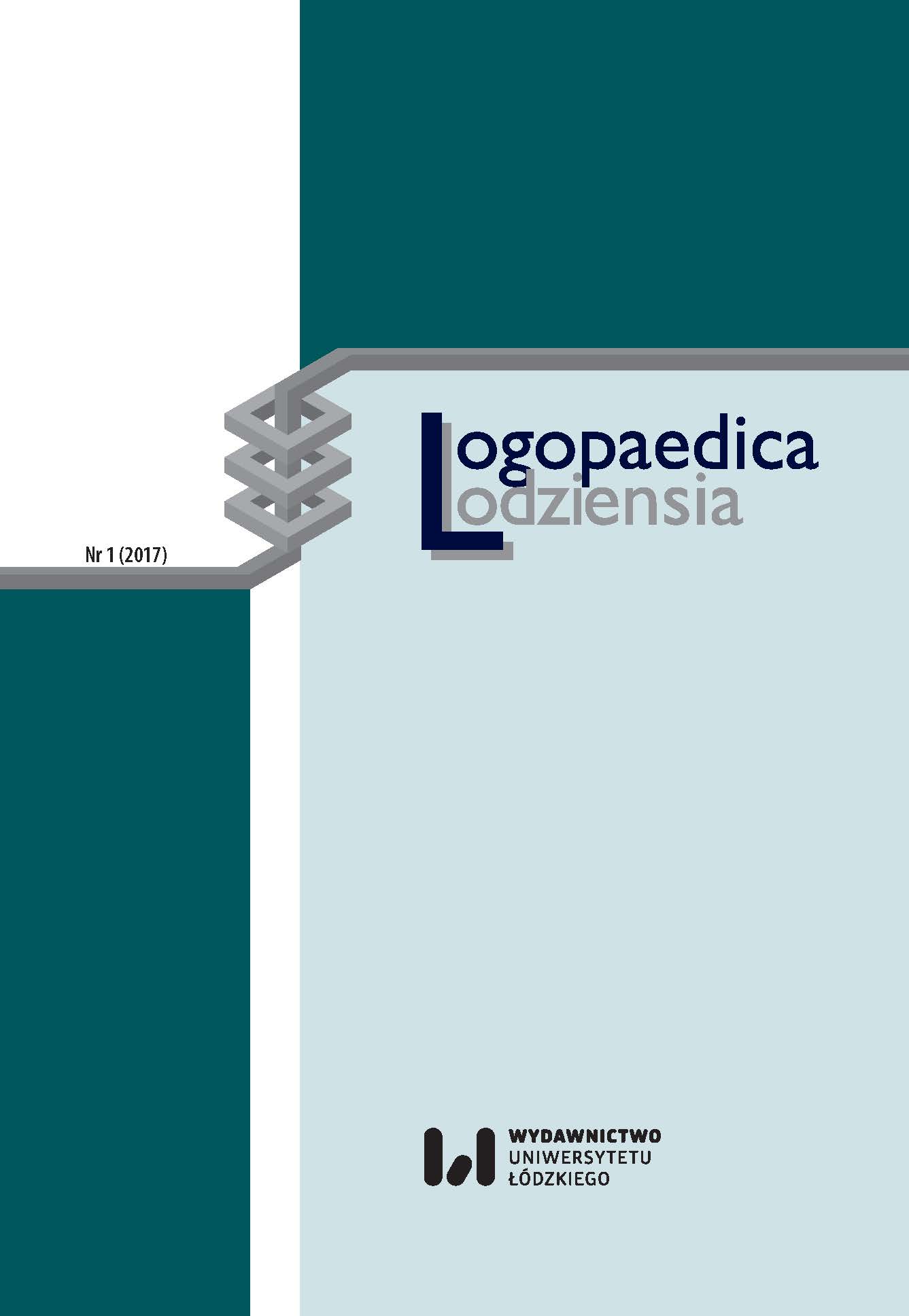 Education of speech‑language therapists at University of Łódź – the history and present day Cover Image