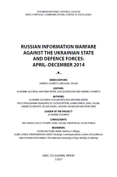 Russian Information Warfare Against Ukraine I: RIA Novosti Cover Image