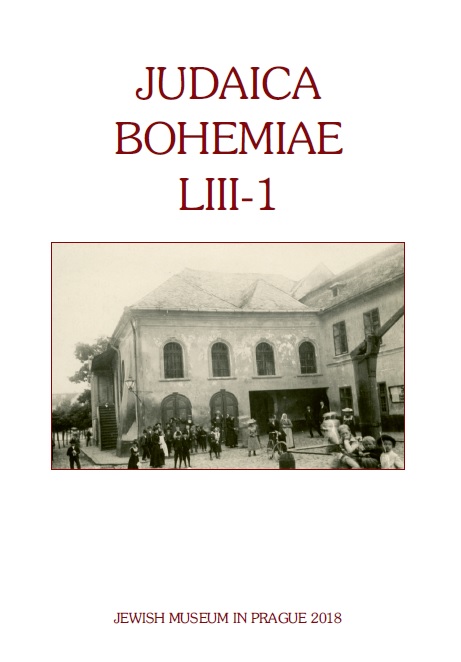 A Panel Dedicated to the History of the Jews in the Bohemian Lands at the 11th Congress of Czech Historians in Olomouc Cover Image