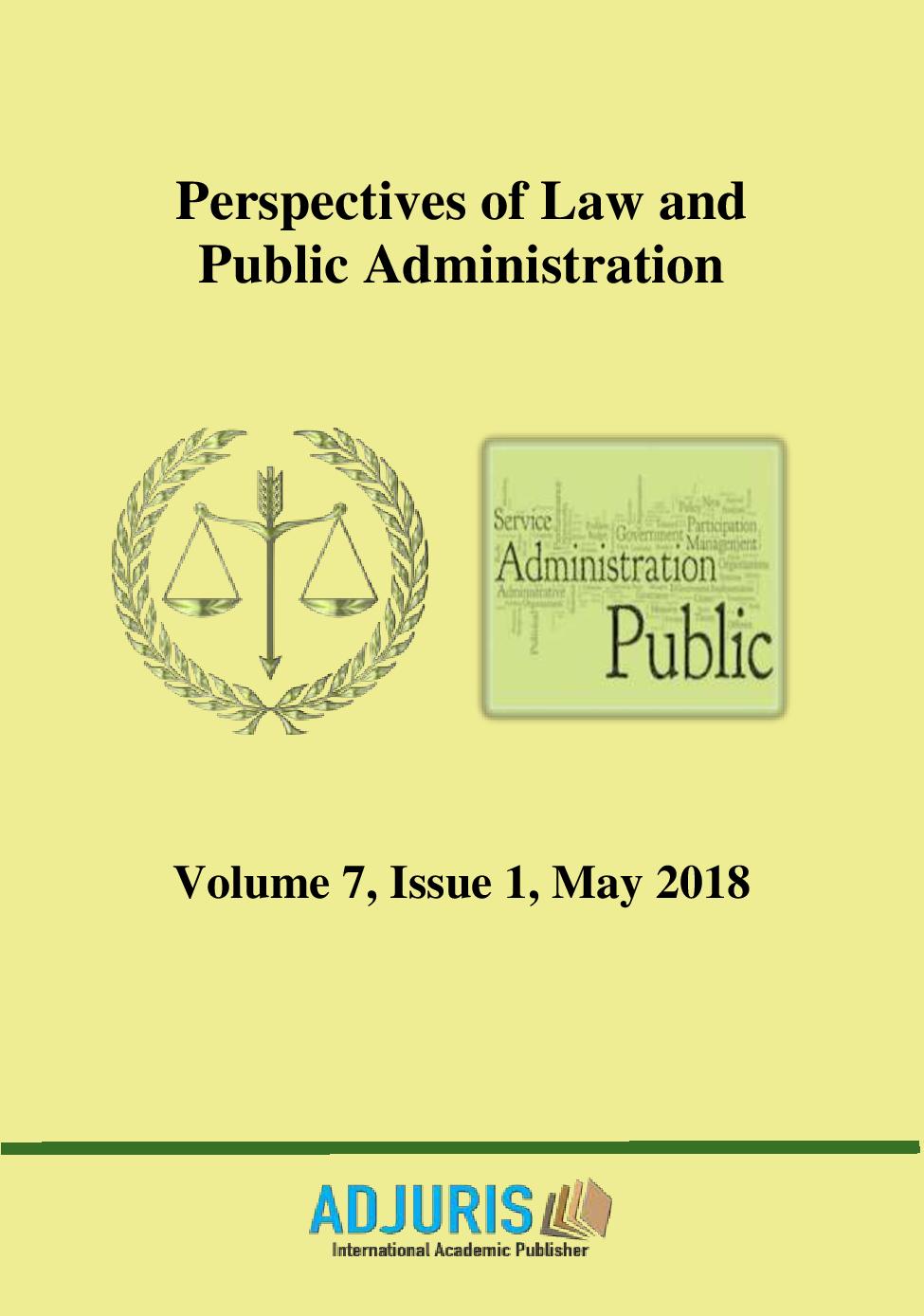 GENERAL ASPECTS REGARDING JURISDICTIONAL ADMINISTRATIVE CONTEST REGULATED BY LAW NO. 101/2016 ON THE CONTRACTS OF PUBLIC PROCUREMENT, SECTORAL CONTRACTS AND WORK CONCESSION CONTRACTS OR SERVICES Cover Image