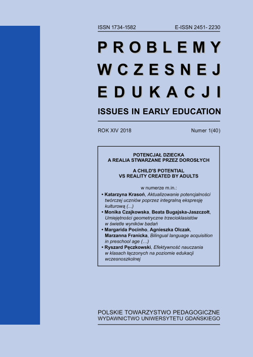 Helpless witnesses of hard situations in kindergarten. Reflections of early education students undergoing teacher training Cover Image